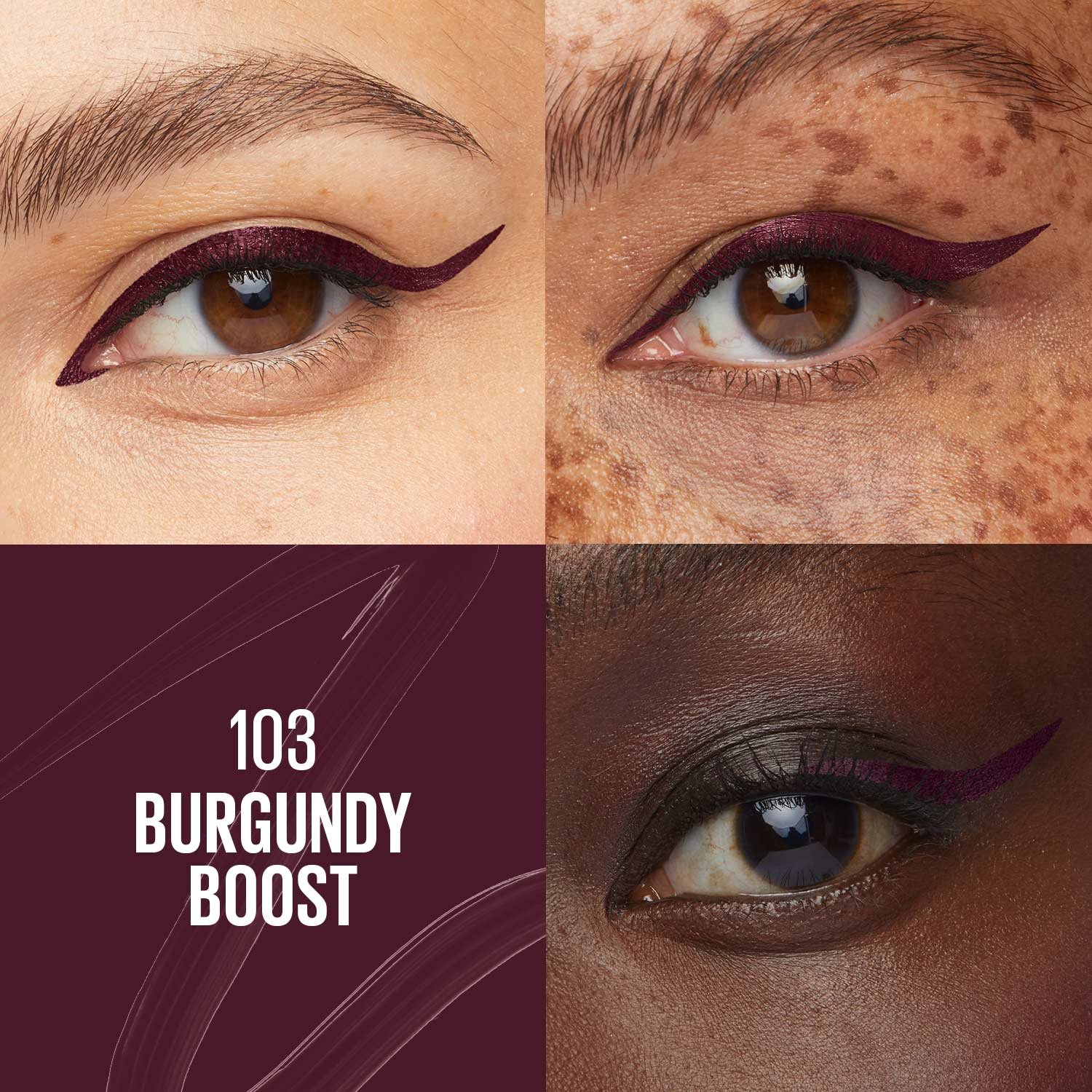 MNY Eye Liquid Liner Tattoo Studio Dip Ink US ATF Shade Card Burgundy Boost