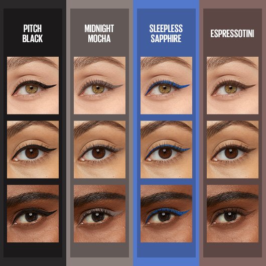 maybelline tattoo studio smokey gel pencil carousel 2 shades
