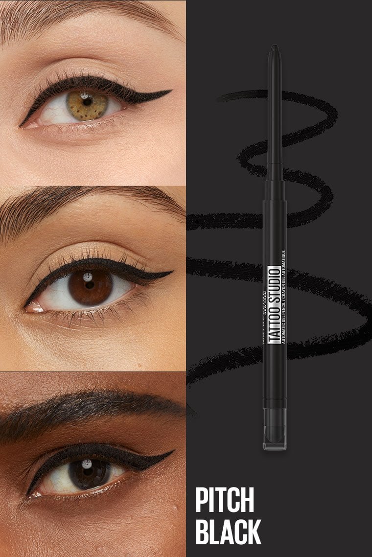 maybelline tattoo studio smokey gel pencil pitch black m