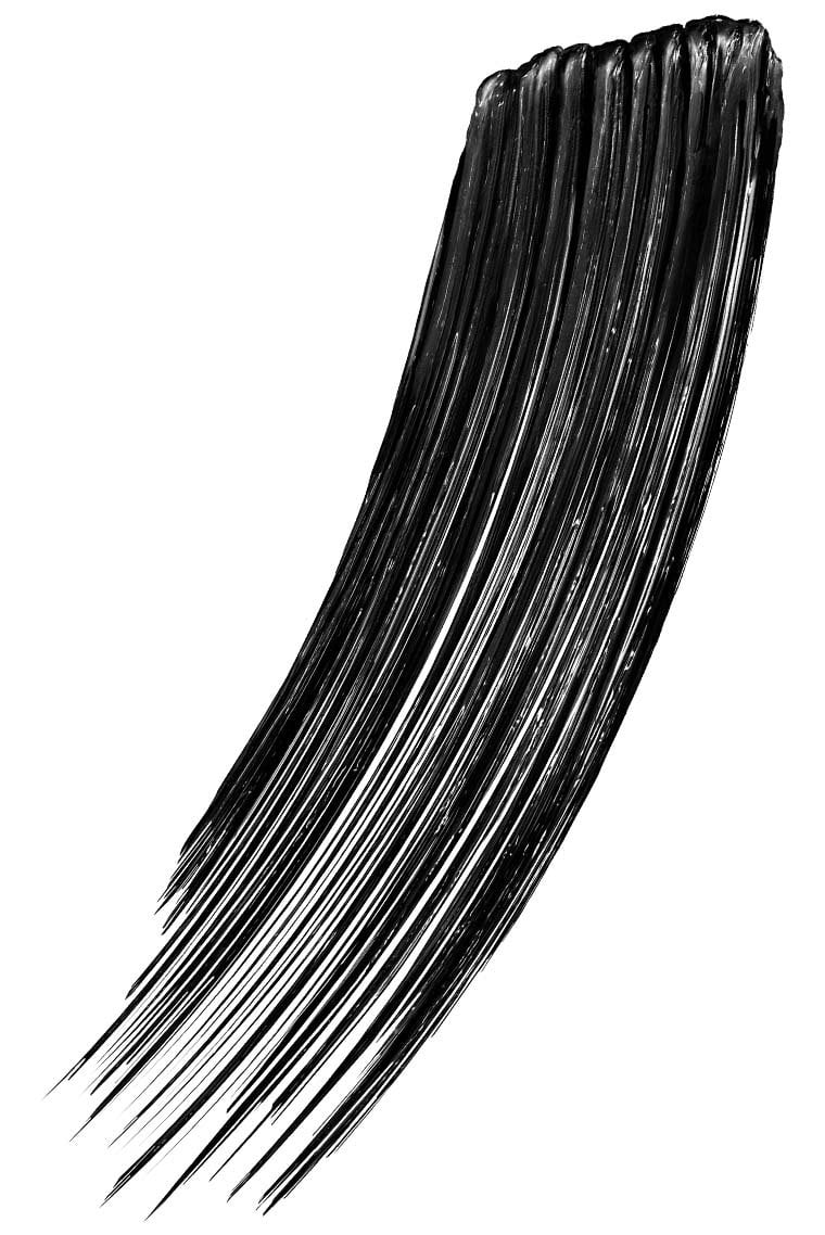 Swatch of Maybelline Lash Sensational Firework Washable Mascara in Very Black against a white background