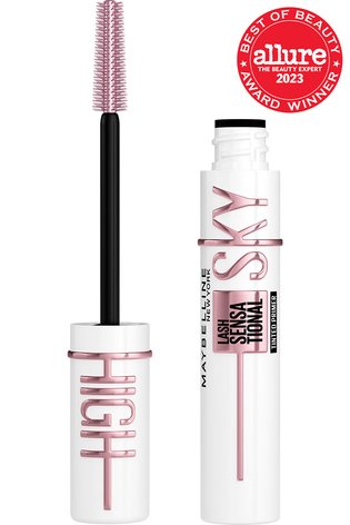 Maybelline New York Lash Sensational Sky High Mascara and Lifter Gloss Gift  Set, Includes 1 Miniature Mascara and 1 Full-Size Lip Gloss, 1 Kit, Black