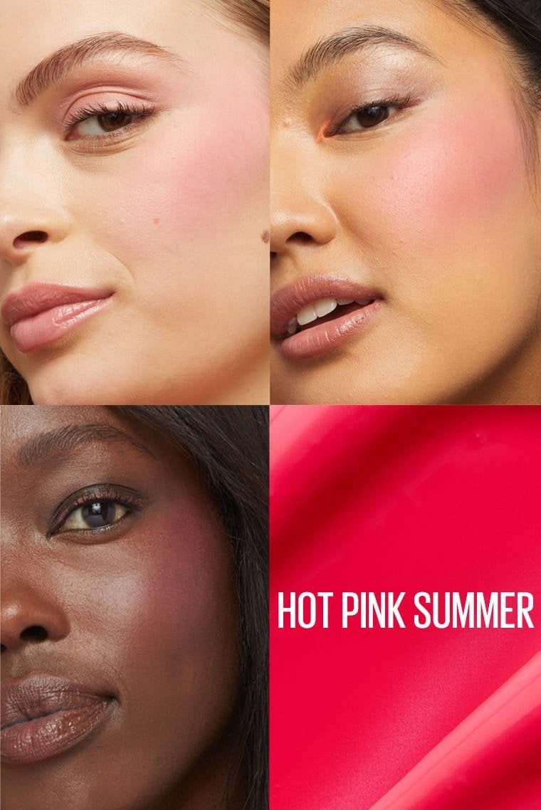 maybelline sunkisser matte blush face hot pink summer 31 shade card