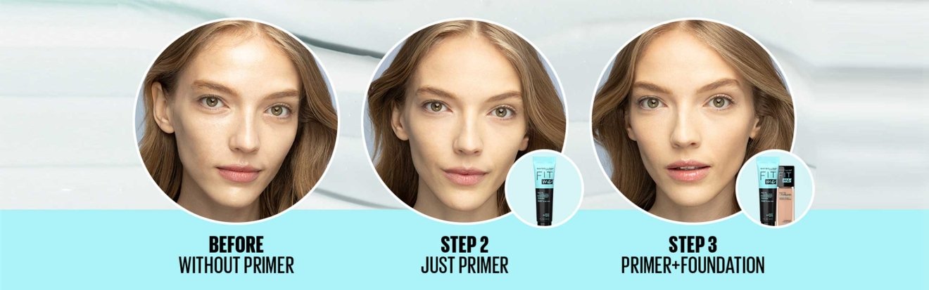Poreless primer top