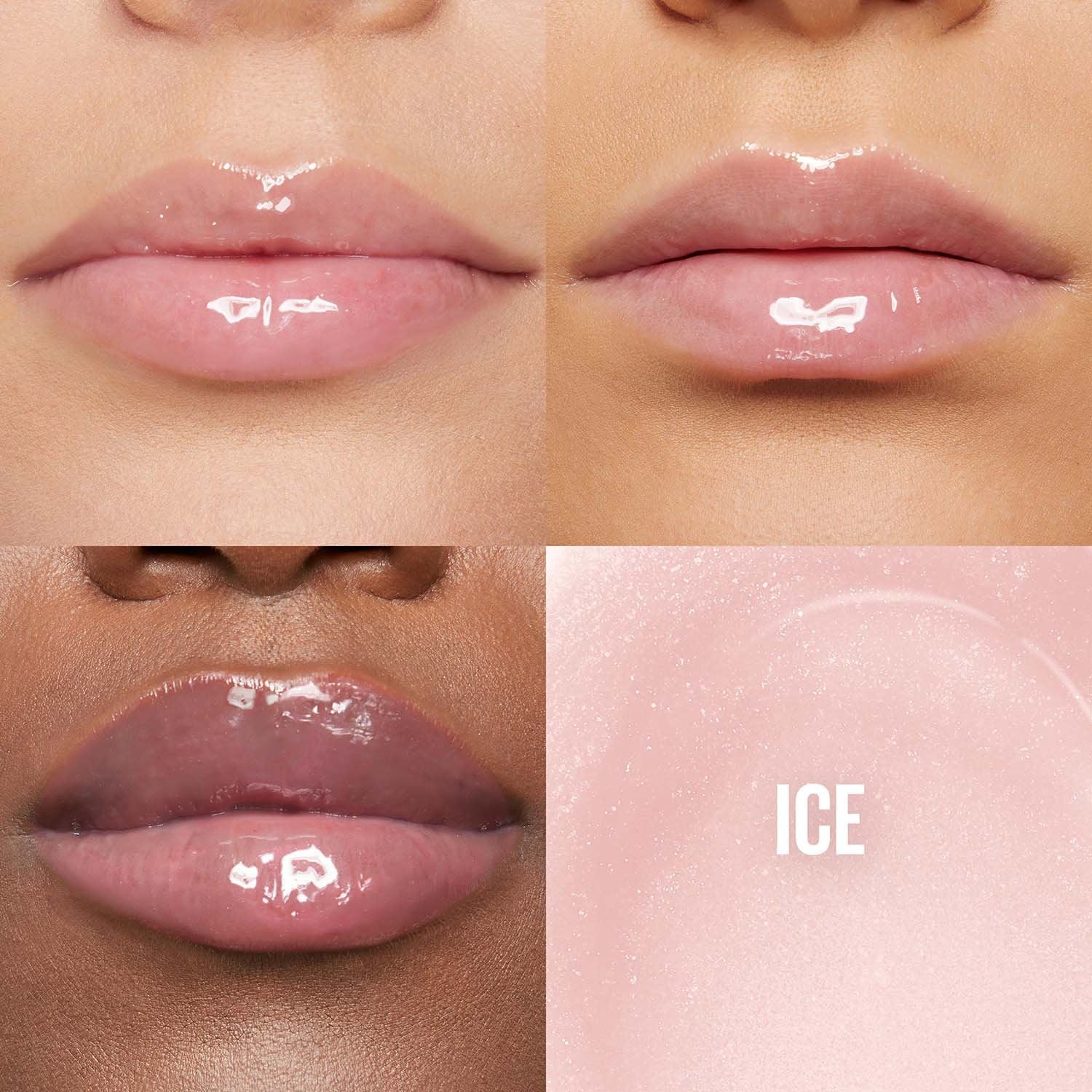 Maybelline Lifter Gloss ATF Shade Card ICE