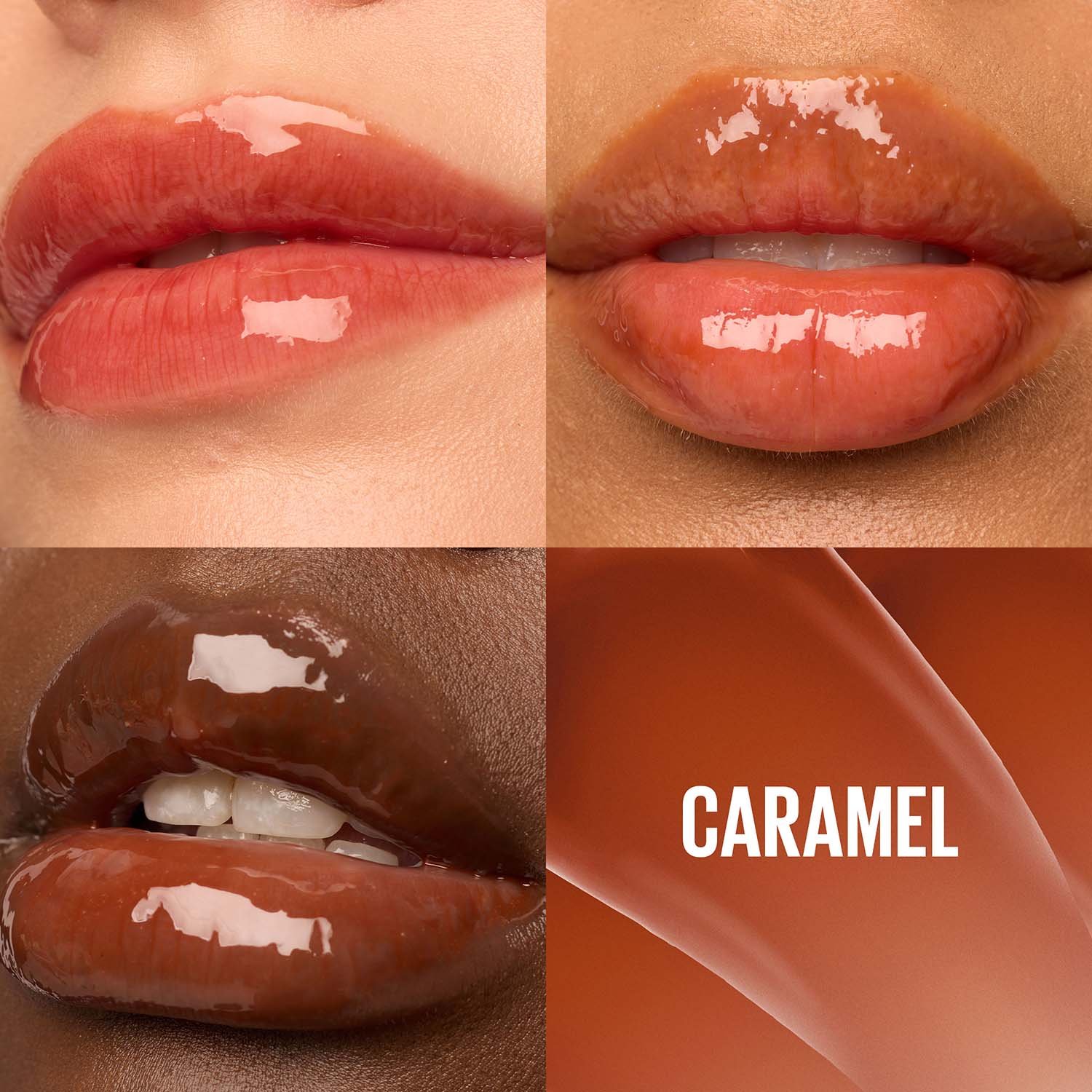 Maybelline Lifter Gloss Honey ATF Shadecard caramel