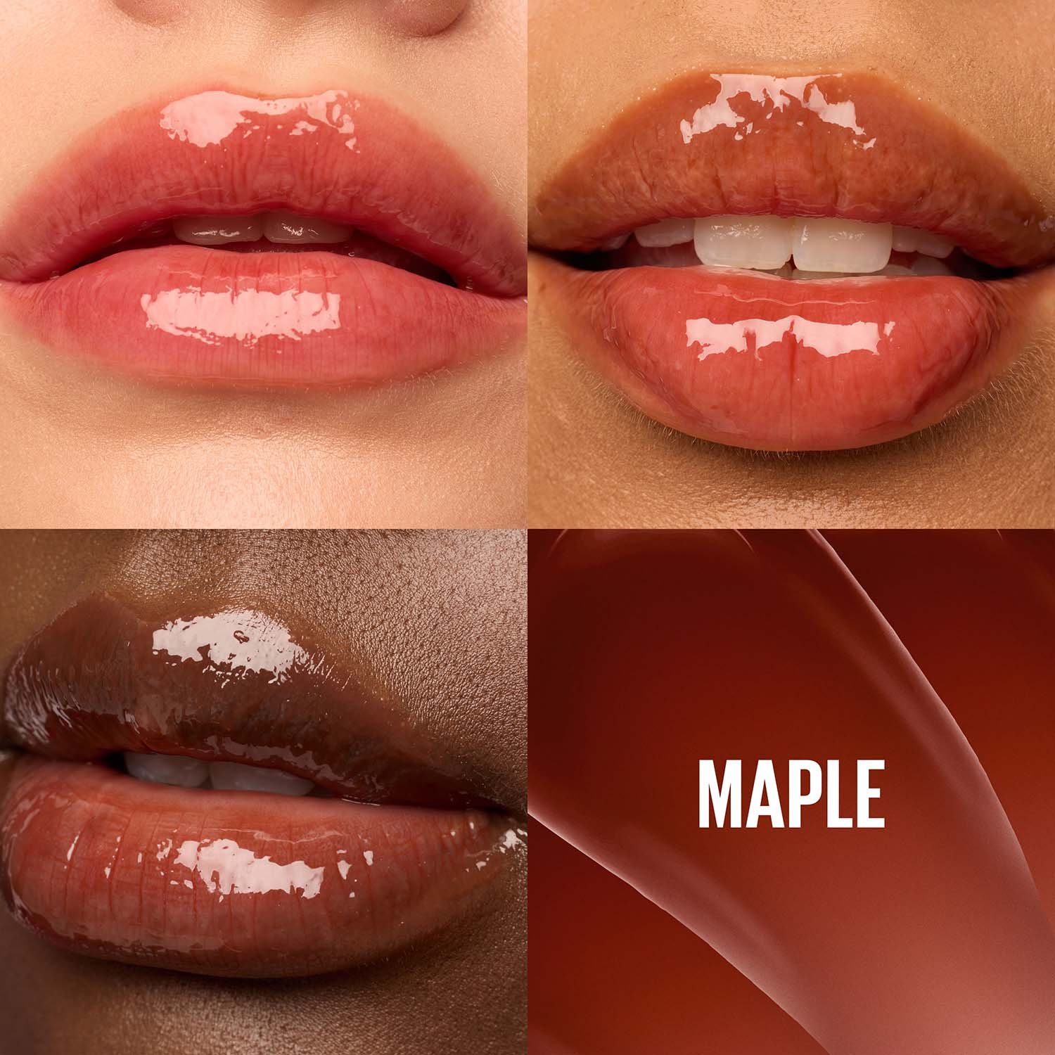 Maybelline Lifter Gloss Honey ATF Shadecard maple
