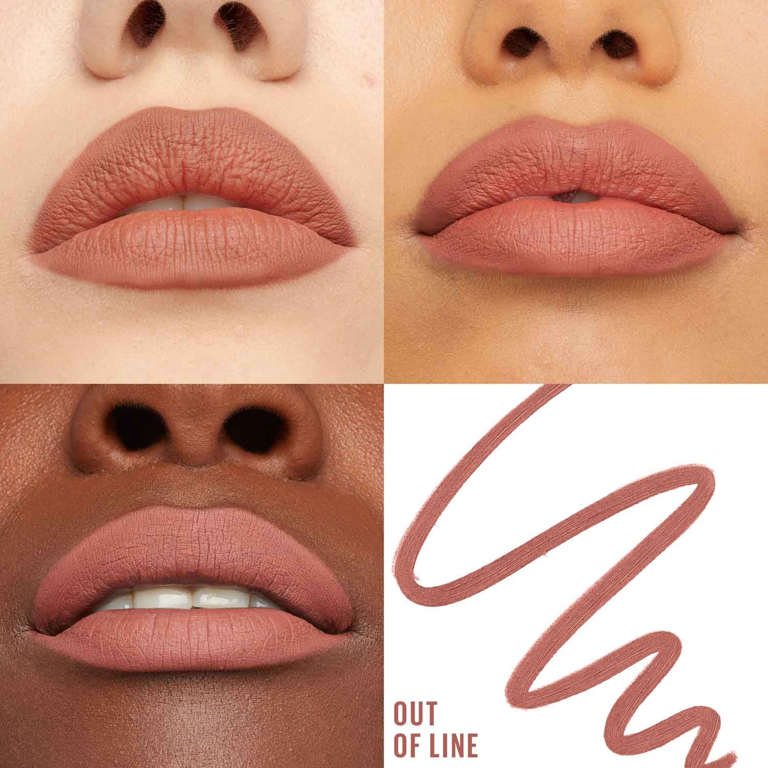 MNY Lip Lifter Liner 04 Out of Line Shade Card