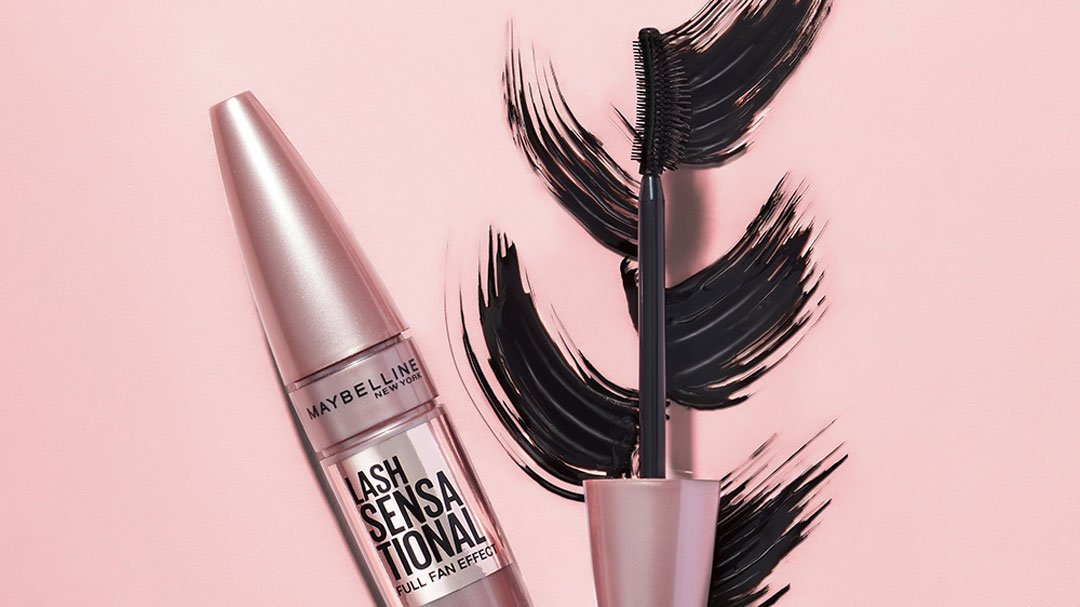 Product shot of Maybellines best drugstore mascara: Lash Sensational Waterproof Mascara.