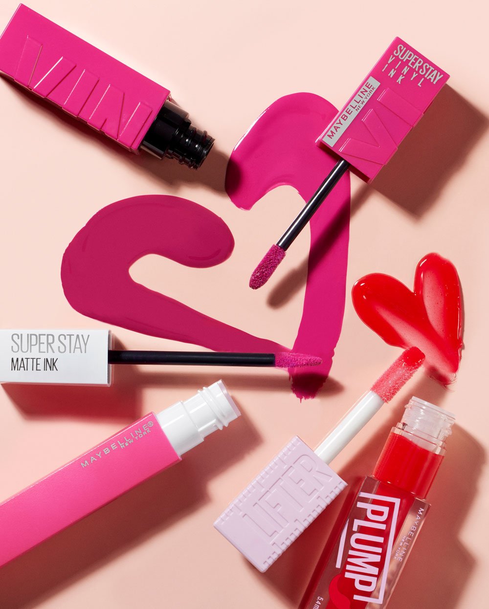maybelline pink lipstick makeup