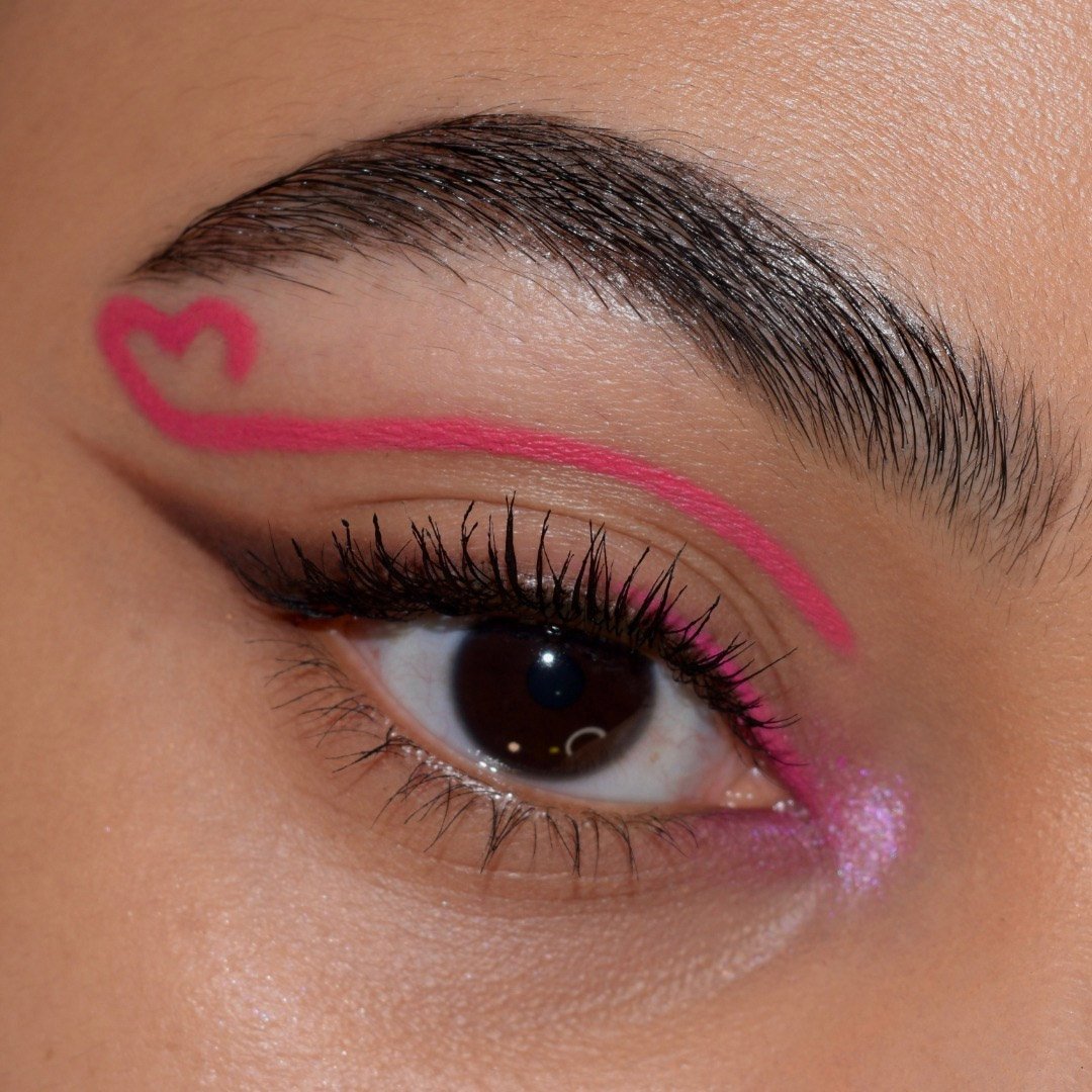 Cute Heart Eye Makeup Look for Valentine s Day Maybelline