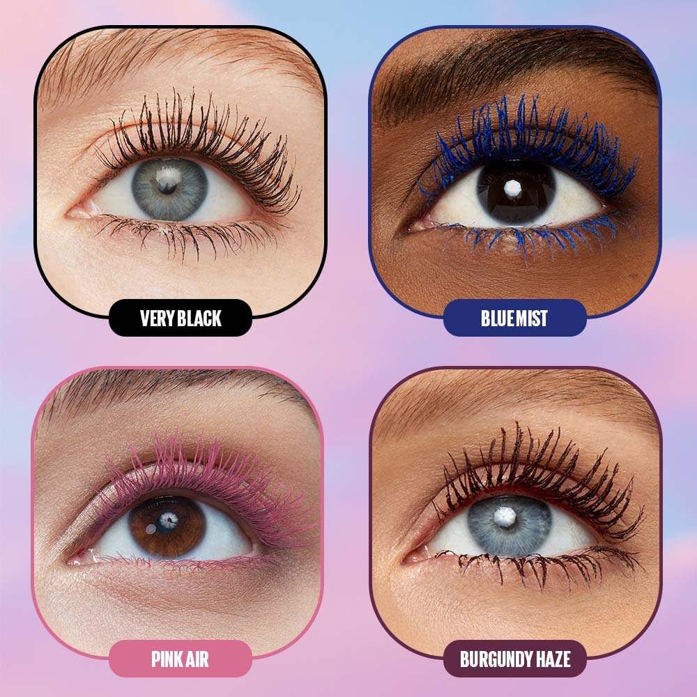 maybelline spring makeup look color mascara