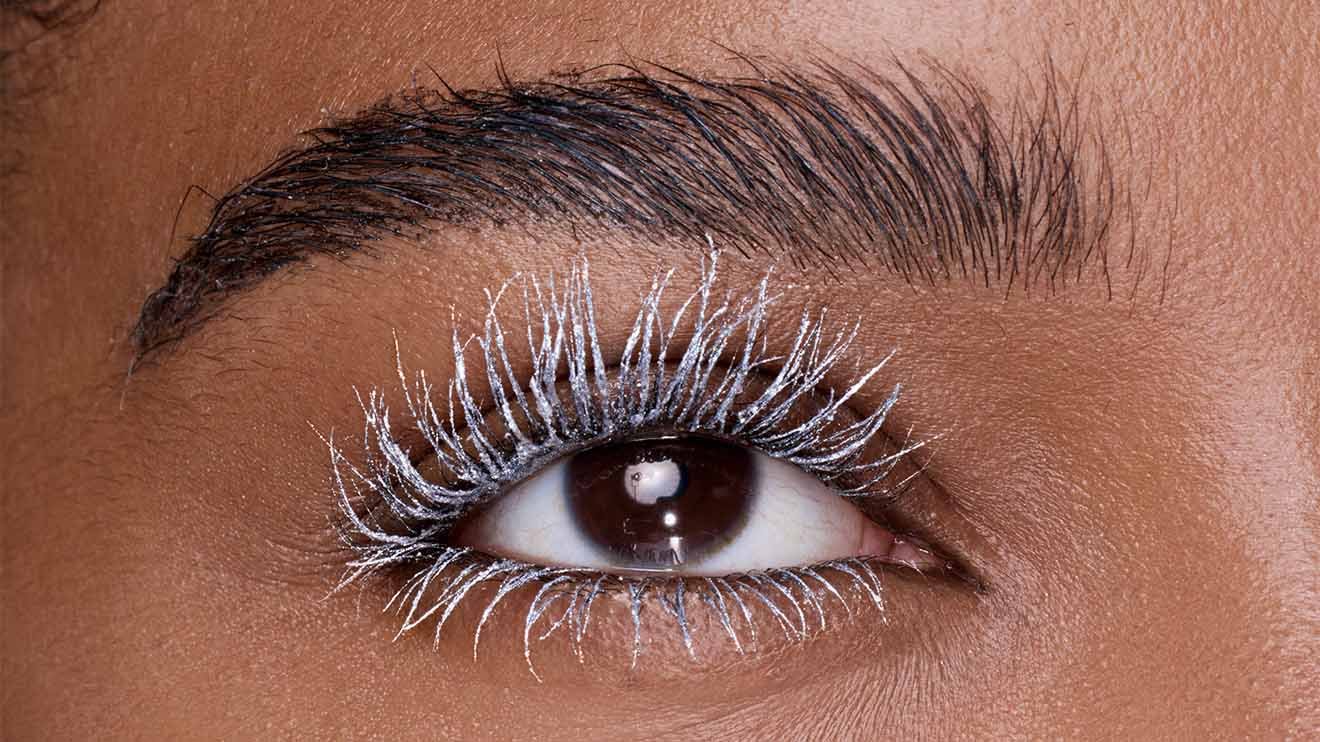 Maybelline Lash Sensational Sky High Silver Chrome Before After After