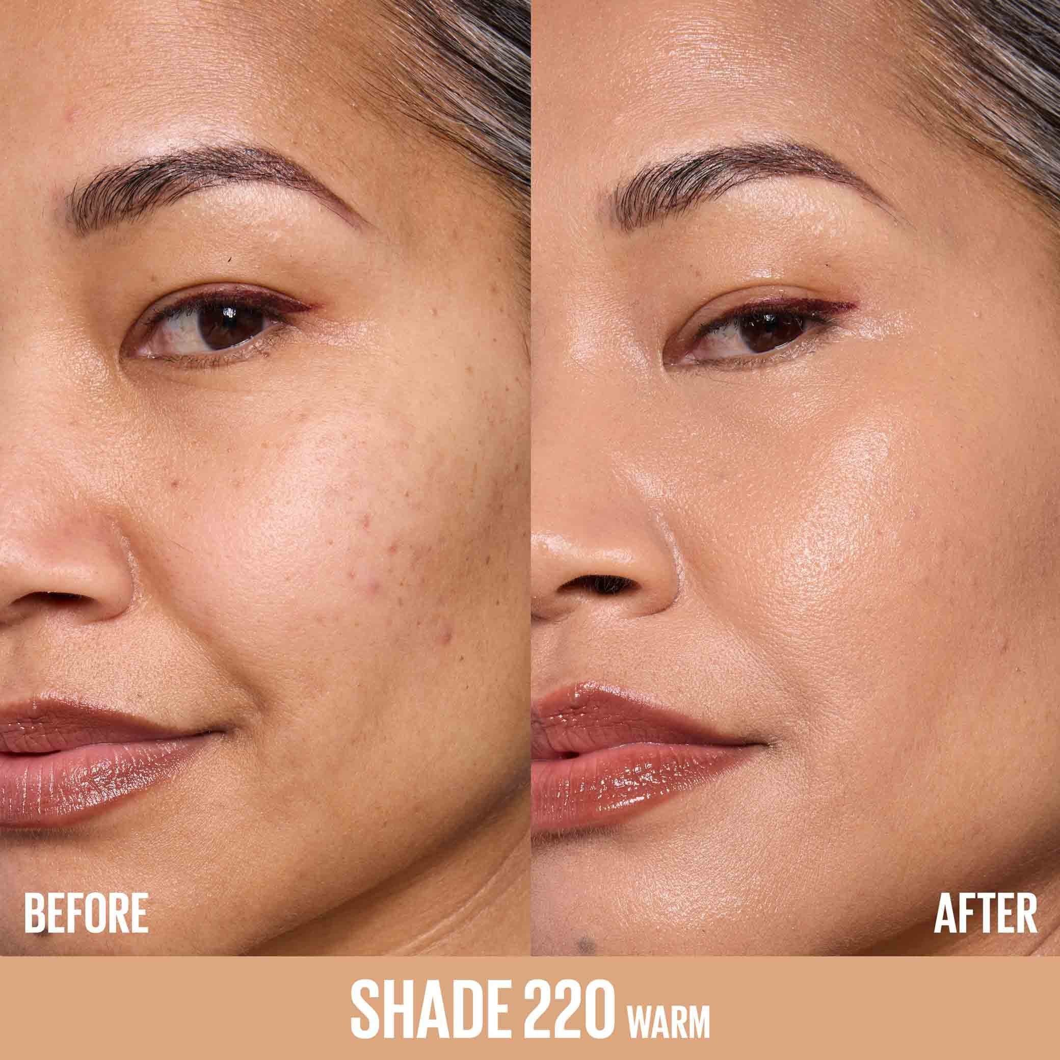 MNY Face Lifter Foundation ATF Before After 220
