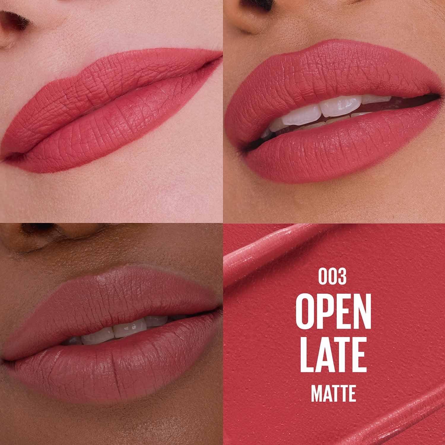 MNY Lip Slip On Lipstick ATF Macro Grid Open Late