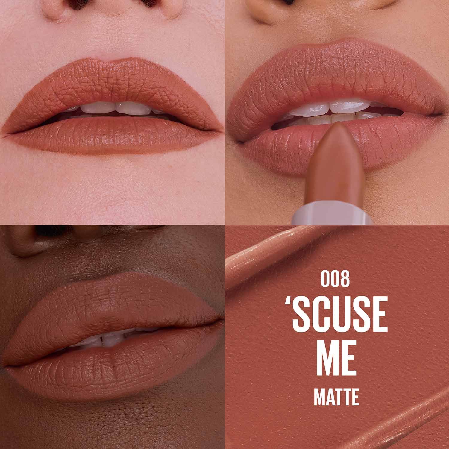MNY Lip Slip On Lipstick ATF Macro Grid Scuse Me