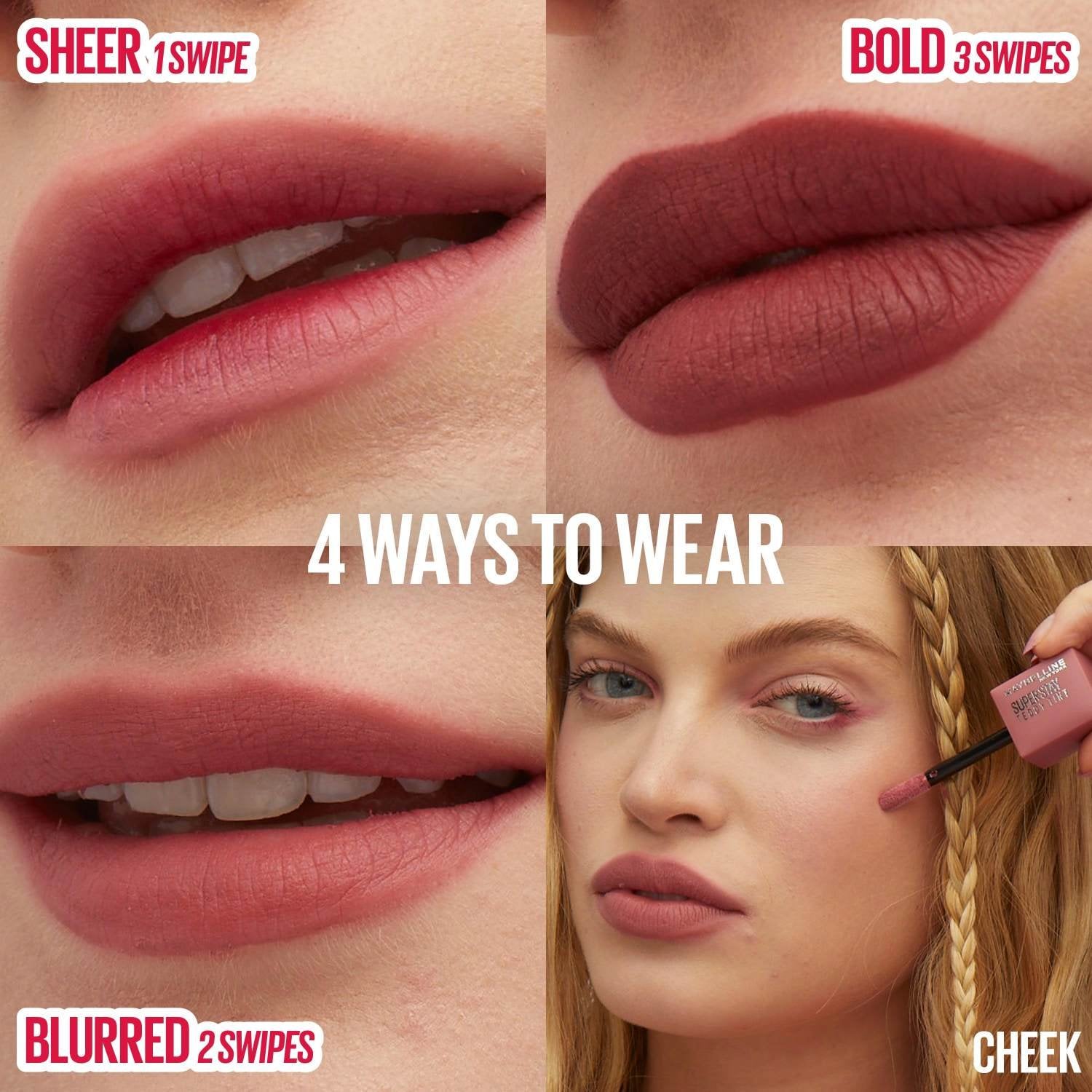 maybelline teddy tint 4 ways to wear