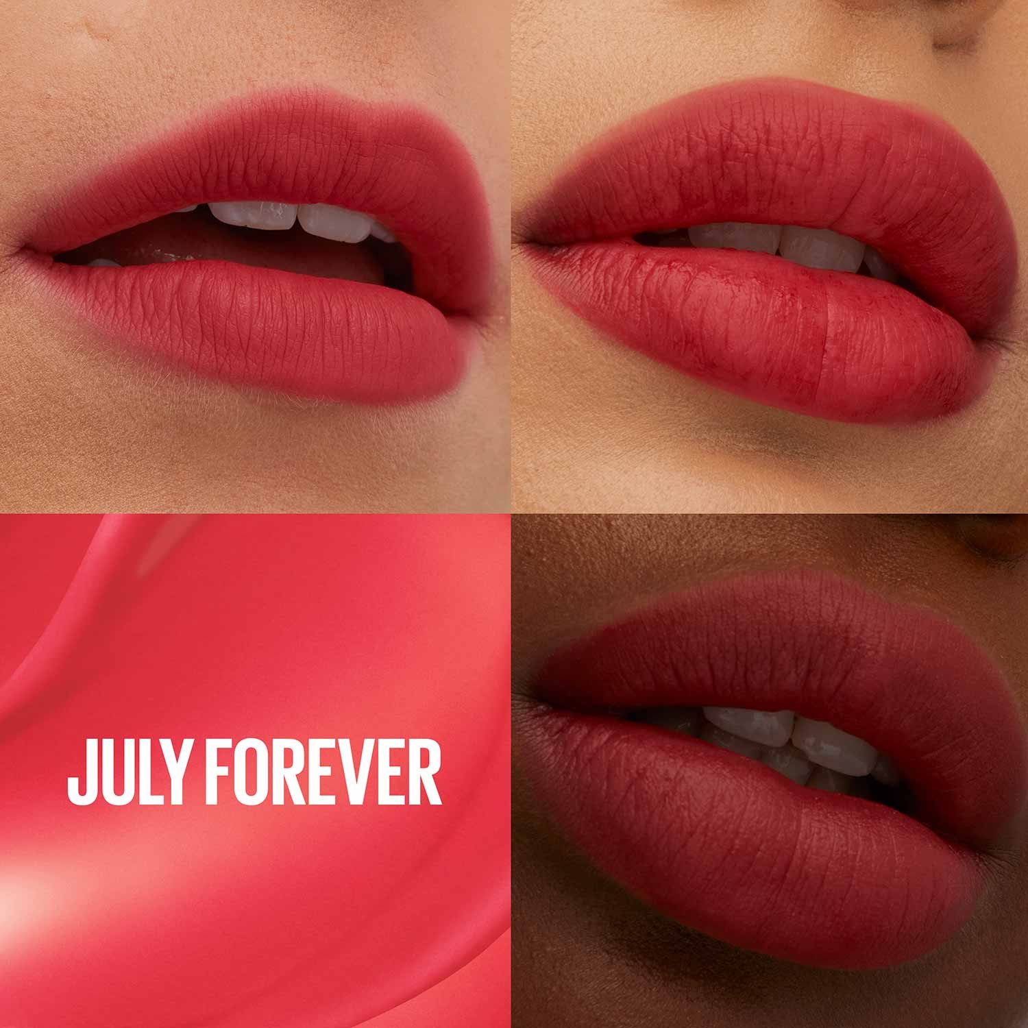 MAYBELLINE TEDDY TINT SHADE CARD JULY FOREVER