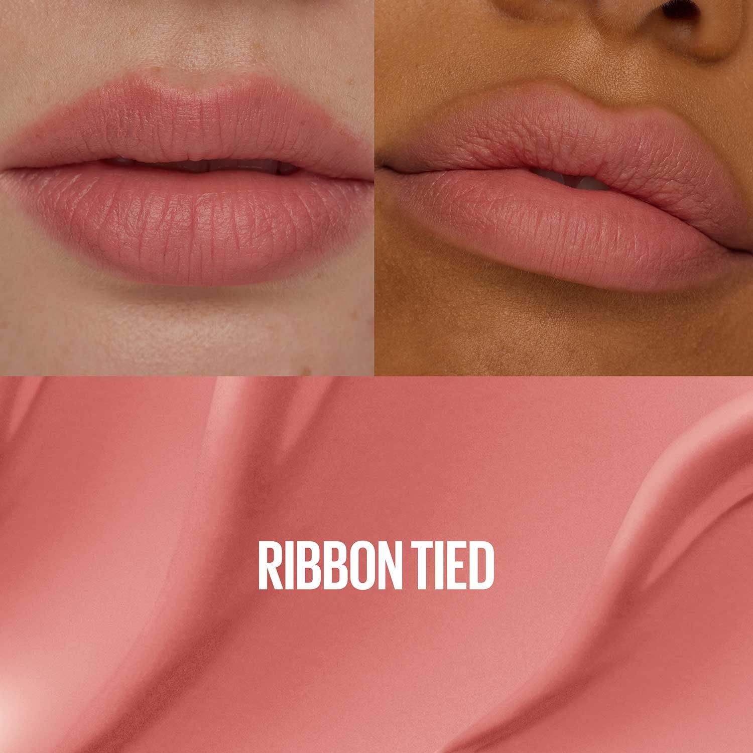 MAYBELLINE TEDDY TINT SHADE CARD NUDES RIBBON TIED
