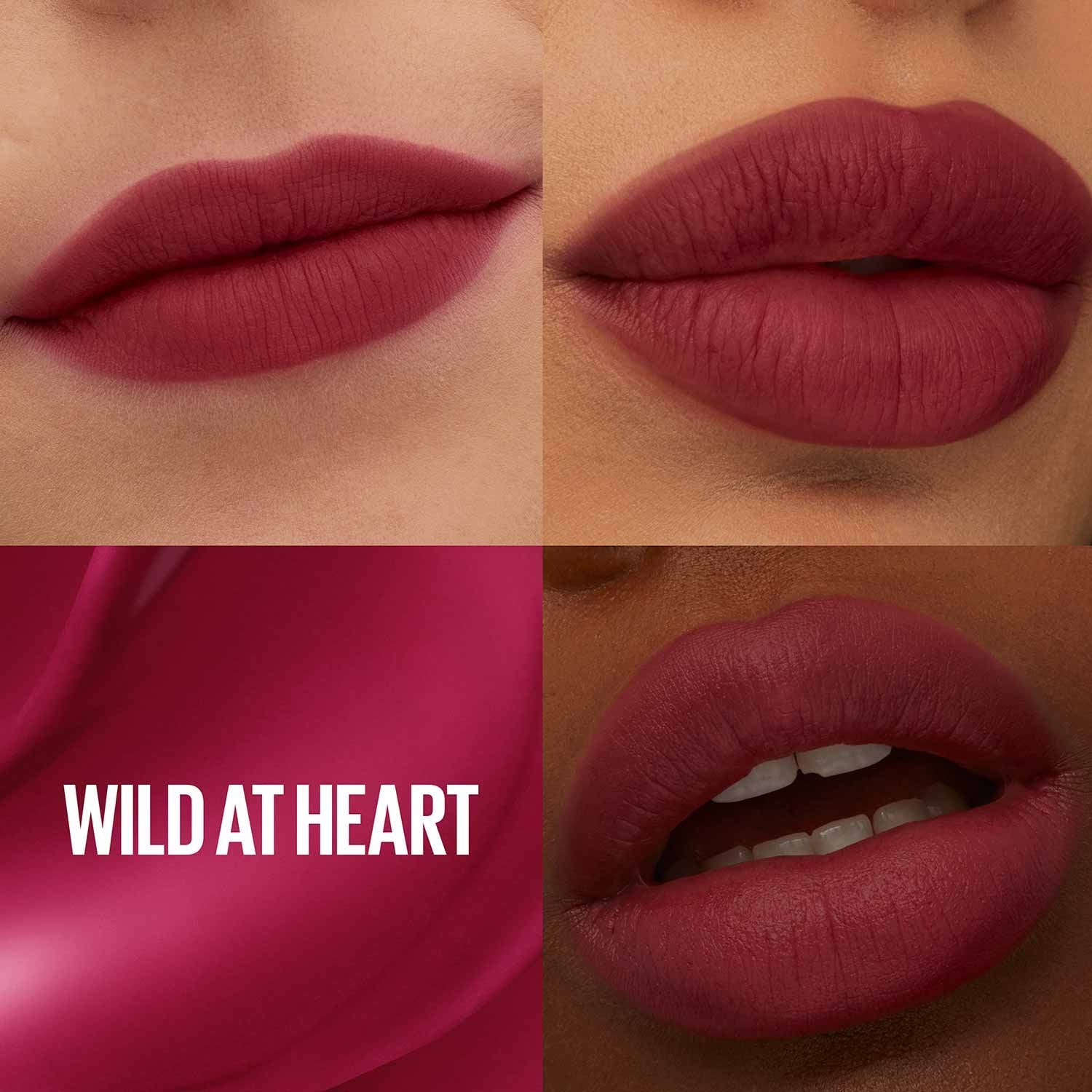 MAYBELLINE TEDDY TINT SHADE CARD WILDATHEART