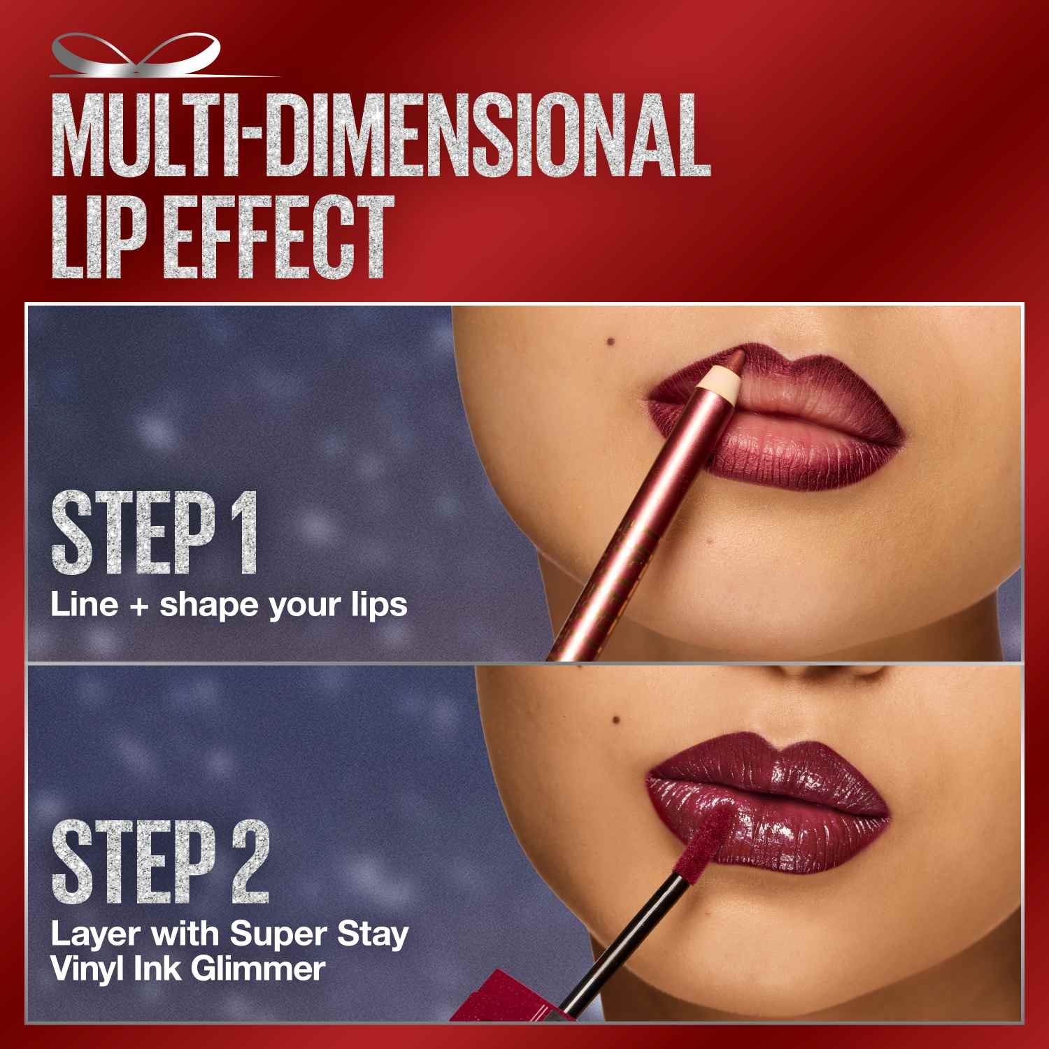 美品✨　MYLAN マイラン 2WAY シャーリングベアドレス リネン ピンク Lifter Liner Smooth Moisturizing Lip Liner - Maybelline