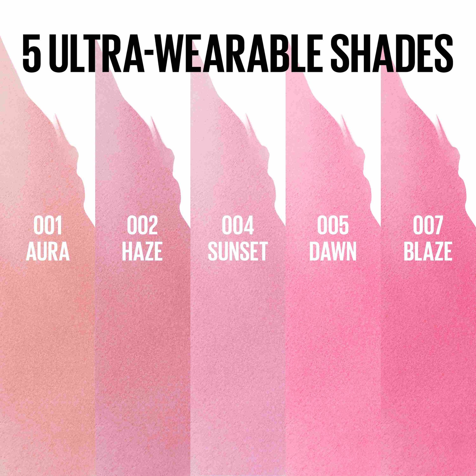 MNY Lip Peel Off Liner ATF Shade Guide