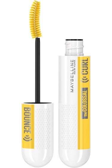 The Colossal Curl Bounce Washable Mascara Makeup - Blackest Black