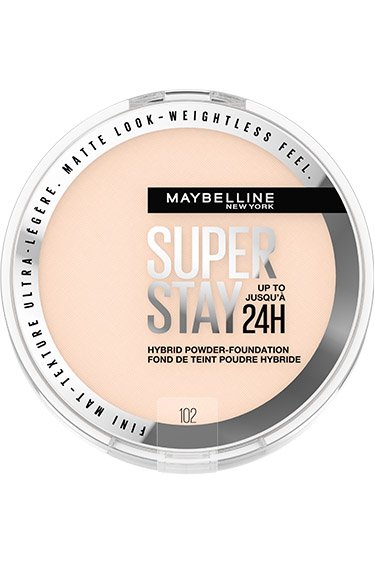 Super Stay Up To 24Hr Hybrid Powder Foundation Face Makeup - 102